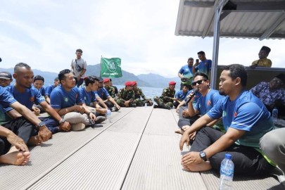 Mas Ipin Lantik Pengurus Daerah Pemuda Muhammadiyah di Rumah Apung Trenggalek
