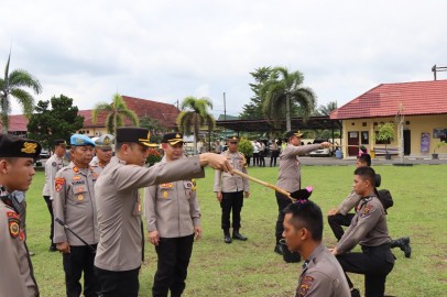 17 Bintara Remaja Angkatan 50 di Baret, Ini Pesan Kapolres Musi Rawas