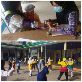 Pastikan Kesehatan Masyarakat, Pemdes Blimbing Secara Rutin Gelar Posbindu