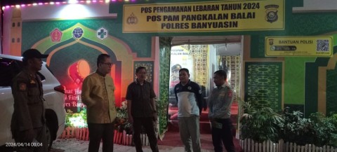 Dirlantas Polda Sumsel Bersama Pj Bupati Banyuasin Cek Arus Balik Situasi Aman dan Lancar