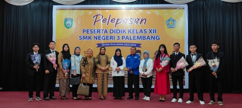 Pelepasan Peserta Didik SMK Negeri 3 Palembang, 100 Siswa Langsung Diterima Kerja dan 10 Siswa Diberangkatkan Ke Jepang