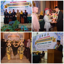 SMP Negeri 5 Tulungagung Gelar Purnawiyata Tahun Pelajaran 2023/2024, Ini Pesan Kepala Sekolah