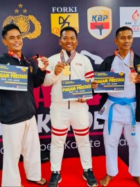 Tim Karate Polda Sumsel Sabet 12 Emas, 7 Perak dan 4 Perunggu di Kejuaraan Karate Piala Kapolri 2024 – National Karate Open Championship