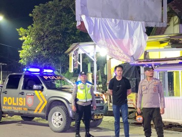 Pastikan Situasi Di Perbatasan PALI-Muara Enim,Aipda Ikrom Pimpin Patroli Gabungan