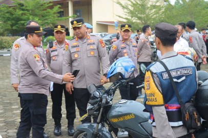 Kapolres PALI Gelar Pengecekan dan Pendataan Ranmor Dinas,Tegaskan Kesiapan Operasional 2025