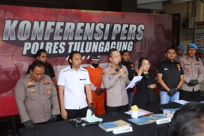 Berkas Perkara Korupsi Lengkap (P21), Tersangk Kades Kradinan oleh Dilimpahkan Kejari Tulungagung